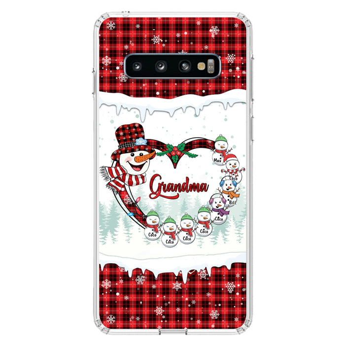 Personalized Christmas Grandma Children Phone Case - Gift For Grandma/Mom - Up to 8 Kids - Case For iPhone/Samsung