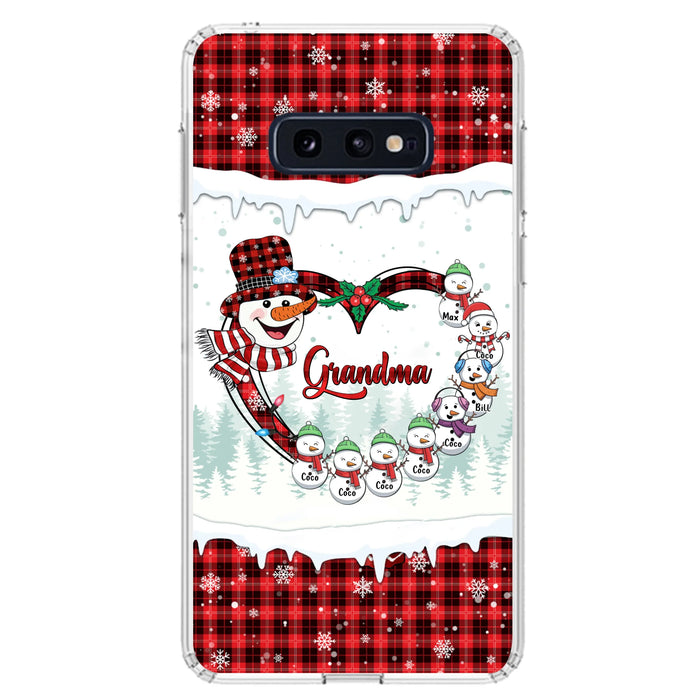Personalized Christmas Grandma Children Phone Case - Gift For Grandma/Mom - Up to 8 Kids - Case For iPhone/Samsung