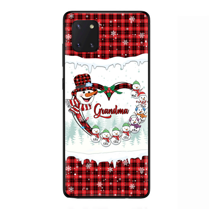 Personalized Christmas Grandma Children Phone Case - Gift For Grandma/Mom - Up to 8 Kids - Case For iPhone/Samsung