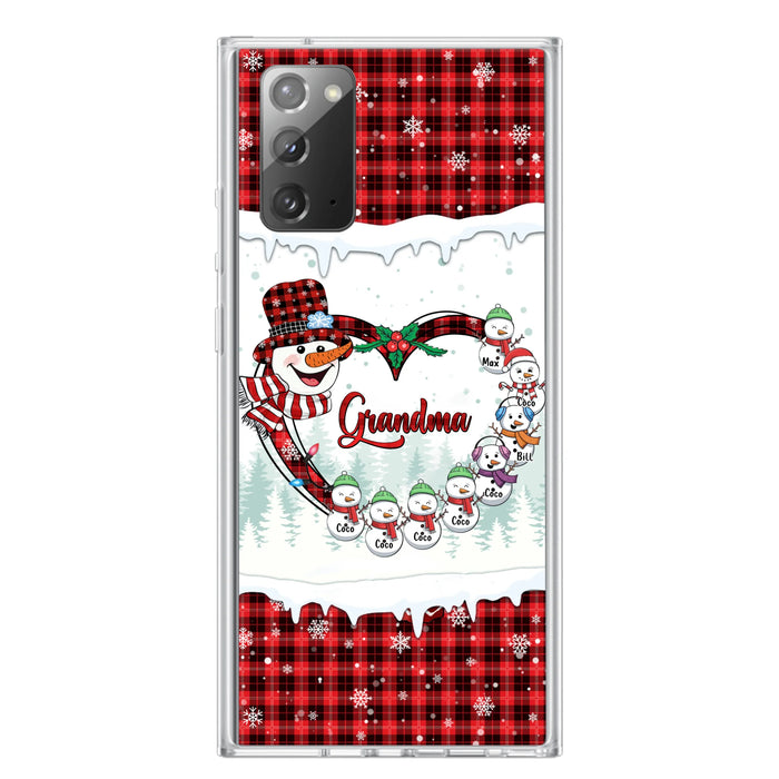 Personalized Christmas Grandma Children Phone Case - Gift For Grandma/Mom - Up to 8 Kids - Case For iPhone/Samsung