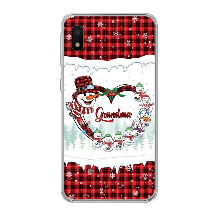 Personalized Christmas Grandma Children Phone Case - Gift For Grandma/Mom - Up to 8 Kids - Case For iPhone/Samsung