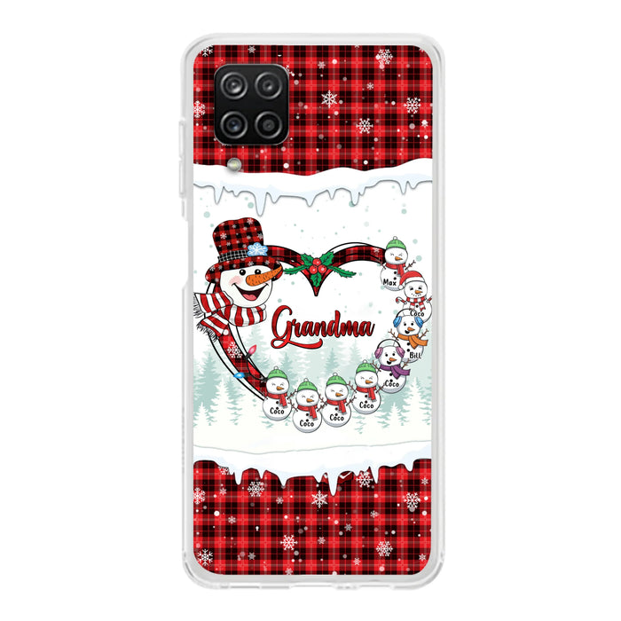 Personalized Christmas Grandma Children Phone Case - Gift For Grandma/Mom - Up to 8 Kids - Case For iPhone/Samsung