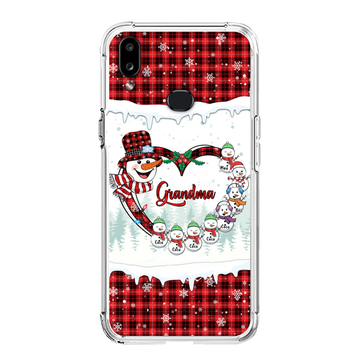Personalized Christmas Grandma Children Phone Case - Gift For Grandma/Mom - Up to 8 Kids - Case For iPhone/Samsung