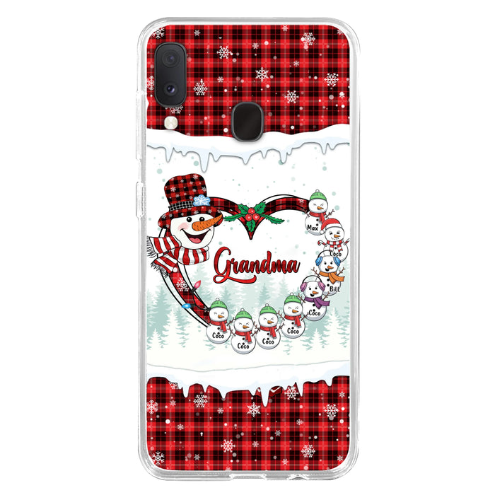 Personalized Christmas Grandma Children Phone Case - Gift For Grandma/Mom - Up to 8 Kids - Case For iPhone/Samsung