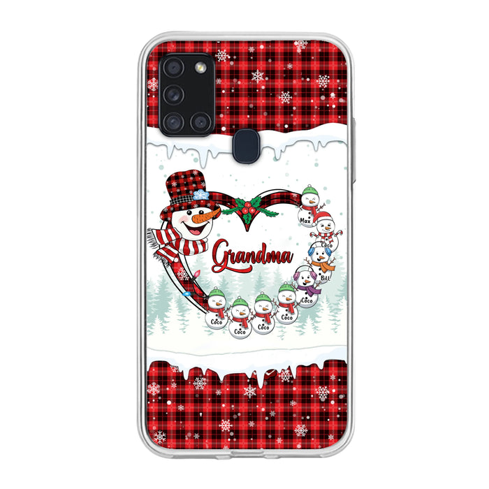Personalized Christmas Grandma Children Phone Case - Gift For Grandma/Mom - Up to 8 Kids - Case For iPhone/Samsung