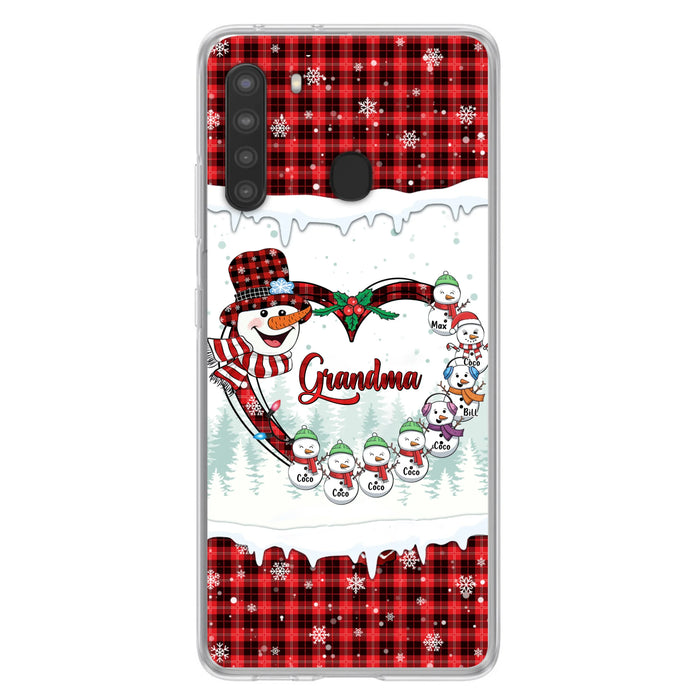 Personalized Christmas Grandma Children Phone Case - Gift For Grandma/Mom - Up to 8 Kids - Case For iPhone/Samsung