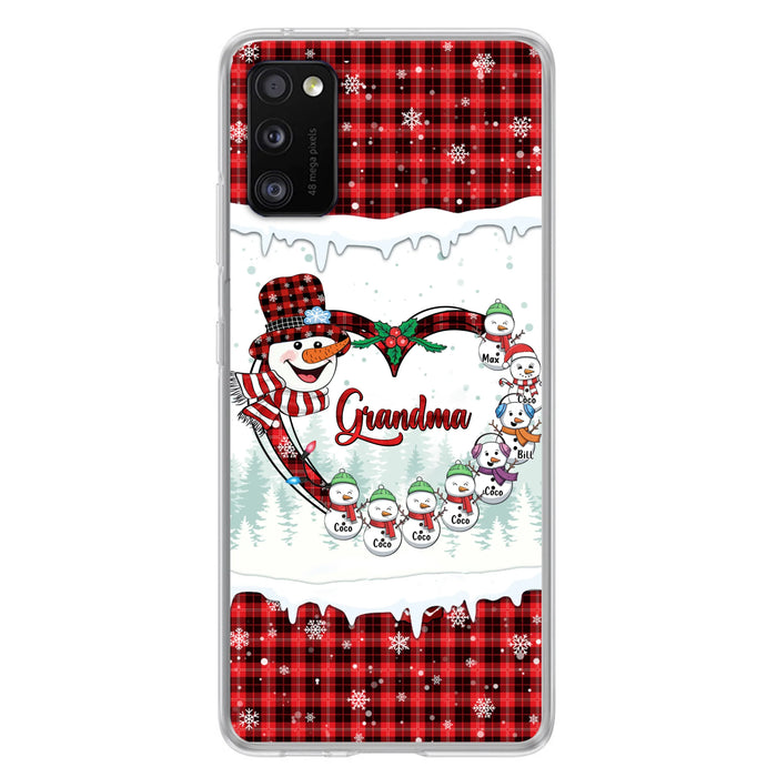 Personalized Christmas Grandma Children Phone Case - Gift For Grandma/Mom - Up to 8 Kids - Case For iPhone/Samsung