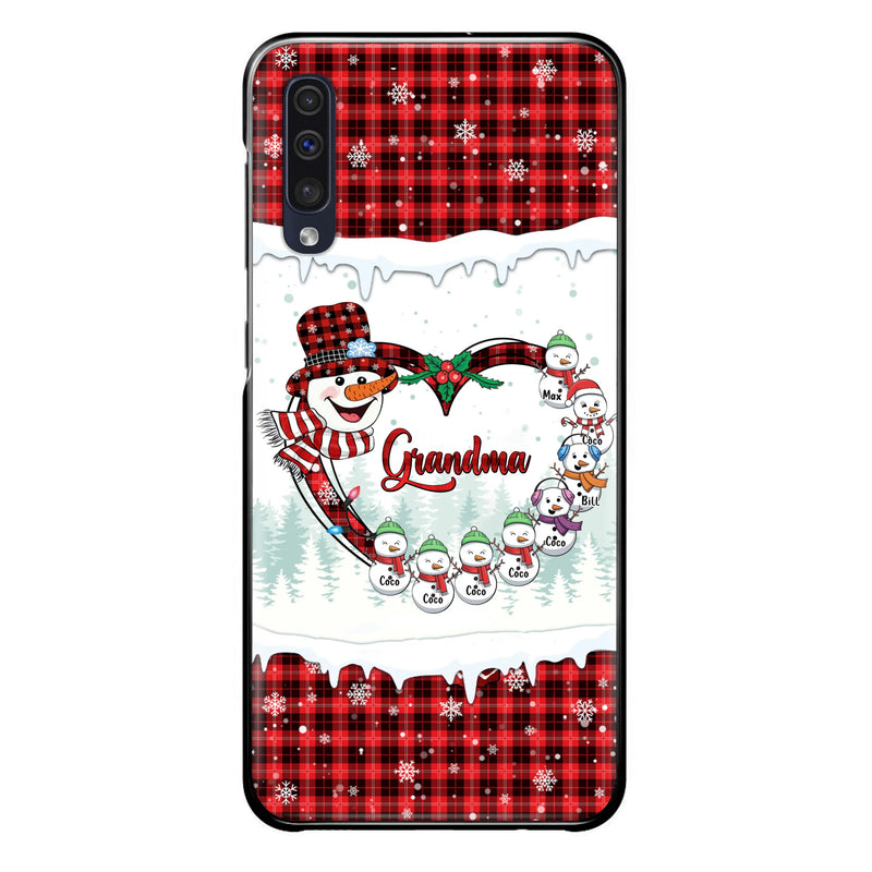 Personalized Christmas Grandma Children Phone Case - Gift For Grandma/Mom - Up to 8 Kids - Case For iPhone/Samsung