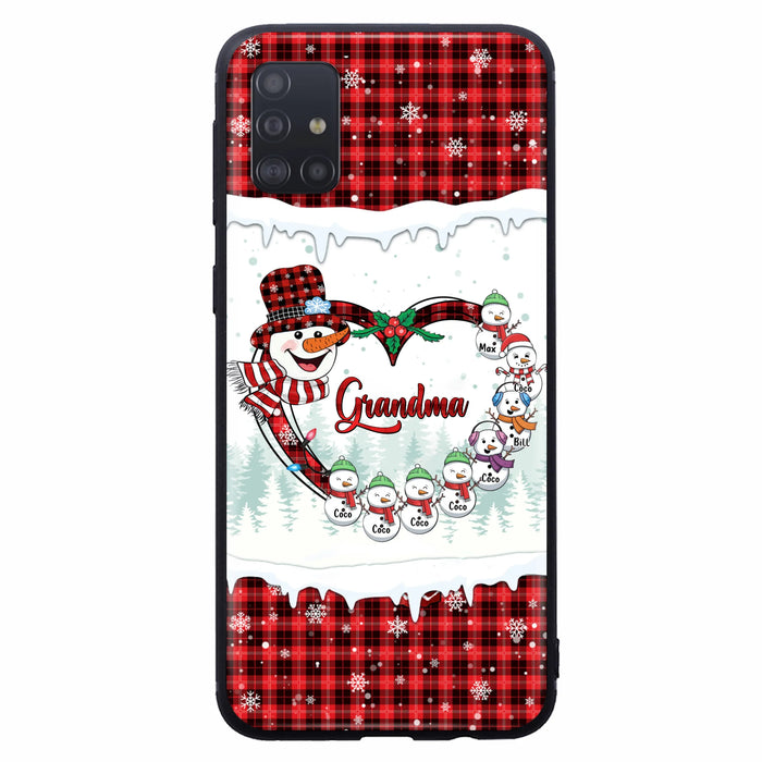 Personalized Christmas Grandma Children Phone Case - Gift For Grandma/Mom - Up to 8 Kids - Case For iPhone/Samsung