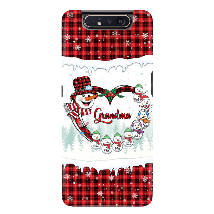 Personalized Christmas Grandma Children Phone Case - Gift For Grandma/Mom - Up to 8 Kids - Case For iPhone/Samsung