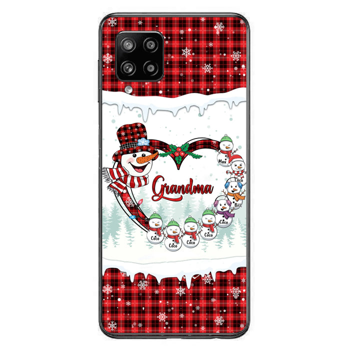 Personalized Christmas Grandma Children Phone Case - Gift For Grandma/Mom - Up to 8 Kids - Case For iPhone/Samsung
