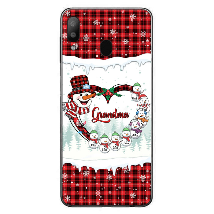 Personalized Christmas Grandma Children Phone Case - Gift For Grandma/Mom - Up to 8 Kids - Case For iPhone/Samsung