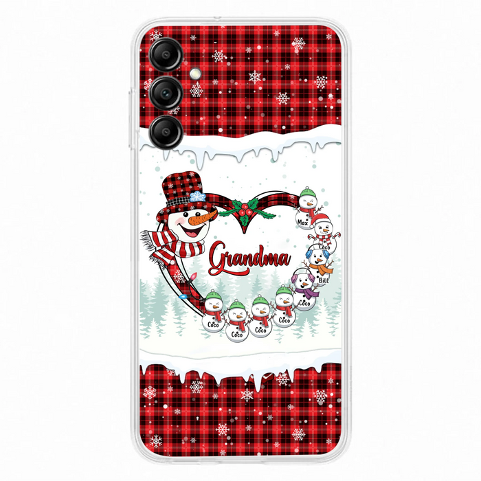Personalized Christmas Grandma Children Phone Case - Gift For Grandma/Mom - Up to 8 Kids - Case For iPhone/Samsung