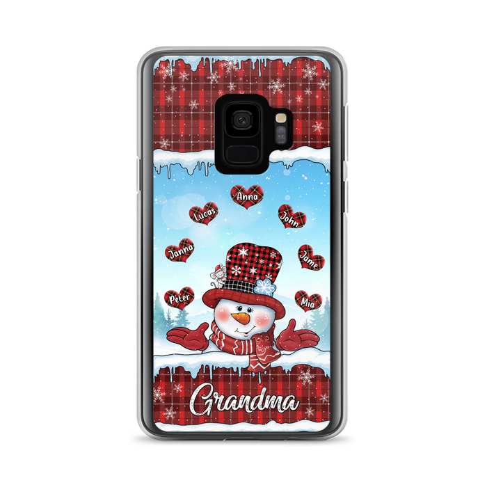 Personalized Grandma Children Phone Case - Christmas Gift For Grandma/Mom - Up to 7 Kids - Case For iPhone/Samsung