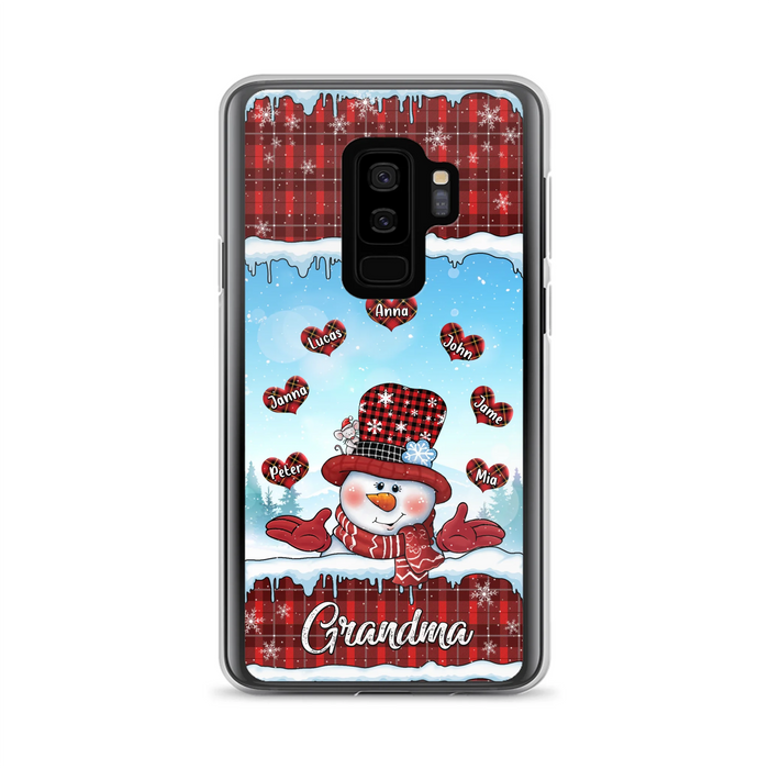 Personalized Grandma Children Phone Case - Christmas Gift For Grandma/Mom - Up to 7 Kids - Case For iPhone/Samsung