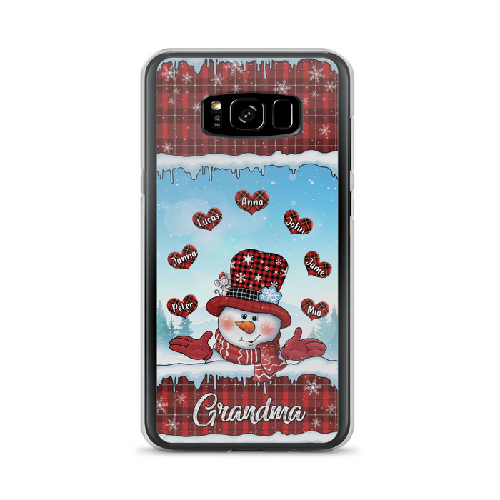 Personalized Grandma Children Phone Case - Christmas Gift For Grandma/Mom - Up to 7 Kids - Case For iPhone/Samsung