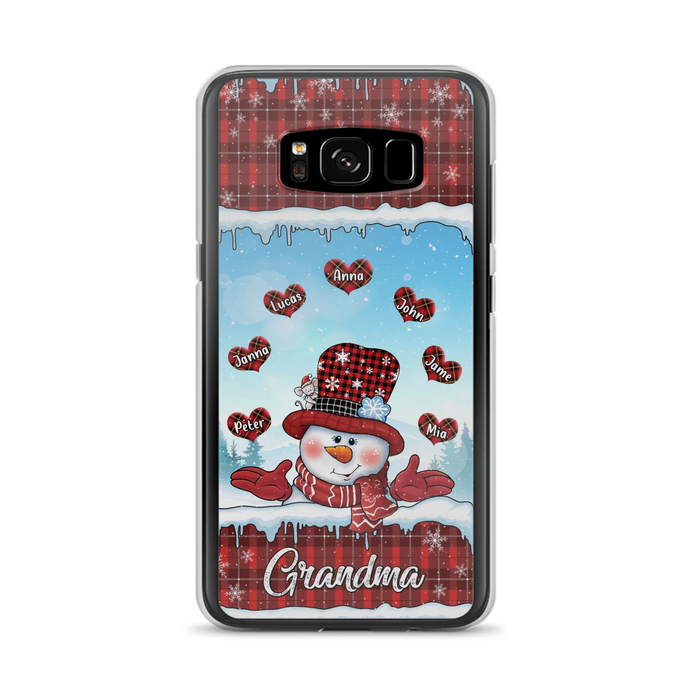 Personalized Grandma Children Phone Case - Christmas Gift For Grandma/Mom - Up to 7 Kids - Case For iPhone/Samsung