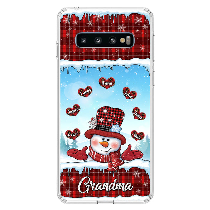 Personalized Grandma Children Phone Case - Christmas Gift For Grandma/Mom - Up to 7 Kids - Case For iPhone/Samsung