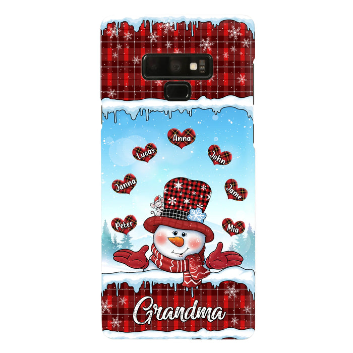 Personalized Grandma Children Phone Case - Christmas Gift For Grandma/Mom - Up to 7 Kids - Case For iPhone/Samsung