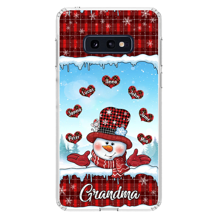 Personalized Grandma Children Phone Case - Christmas Gift For Grandma/Mom - Up to 7 Kids - Case For iPhone/Samsung