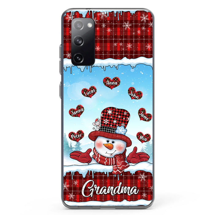 Personalized Grandma Children Phone Case - Christmas Gift For Grandma/Mom - Up to 7 Kids - Case For iPhone/Samsung