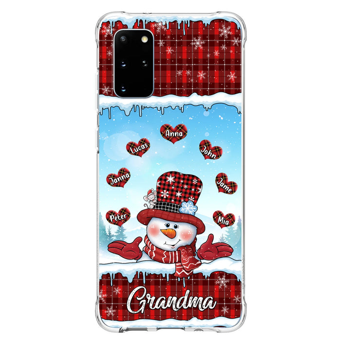 Personalized Grandma Children Phone Case - Christmas Gift For Grandma/Mom - Up to 7 Kids - Case For iPhone/Samsung