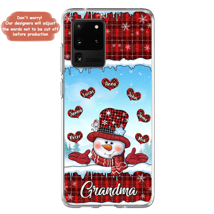 Personalized Grandma Children Phone Case - Christmas Gift For Grandma/Mom - Up to 7 Kids - Case For iPhone/Samsung