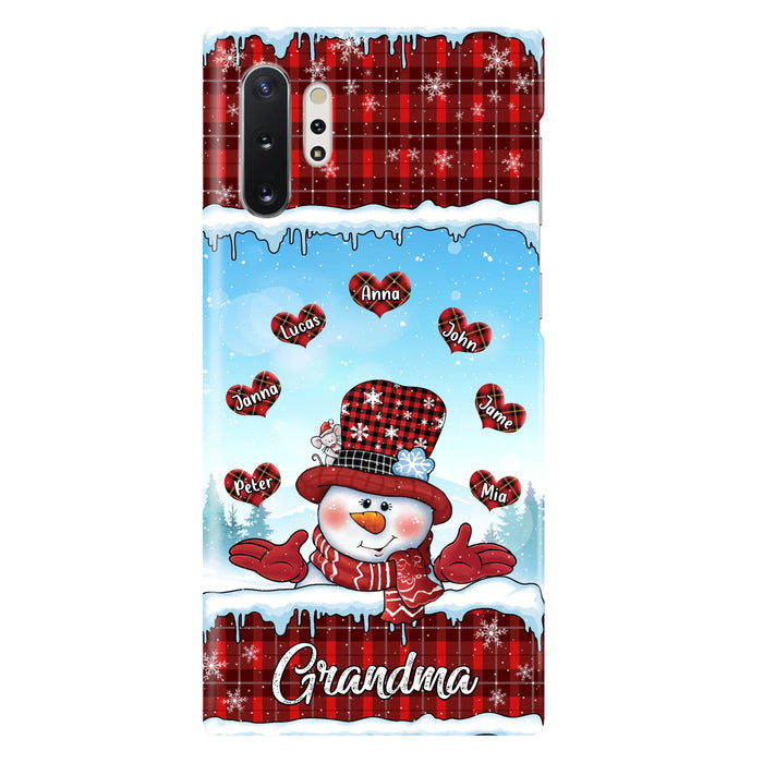 Personalized Grandma Children Phone Case - Christmas Gift For Grandma/Mom - Up to 7 Kids - Case For iPhone/Samsung