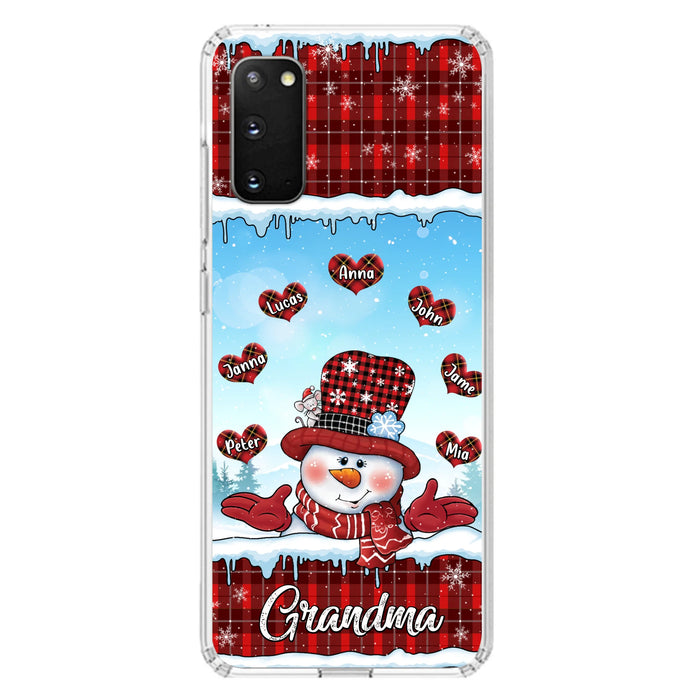 Personalized Grandma Children Phone Case - Christmas Gift For Grandma/Mom - Up to 7 Kids - Case For iPhone/Samsung