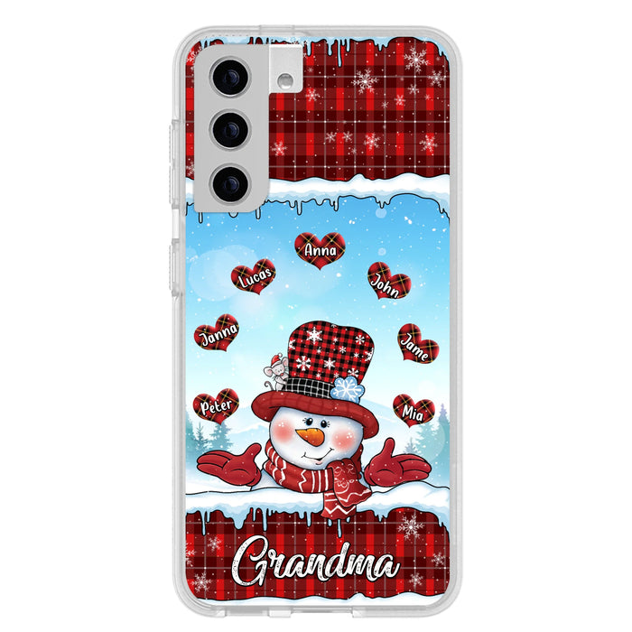 Personalized Grandma Children Phone Case - Christmas Gift For Grandma/Mom - Up to 7 Kids - Case For iPhone/Samsung