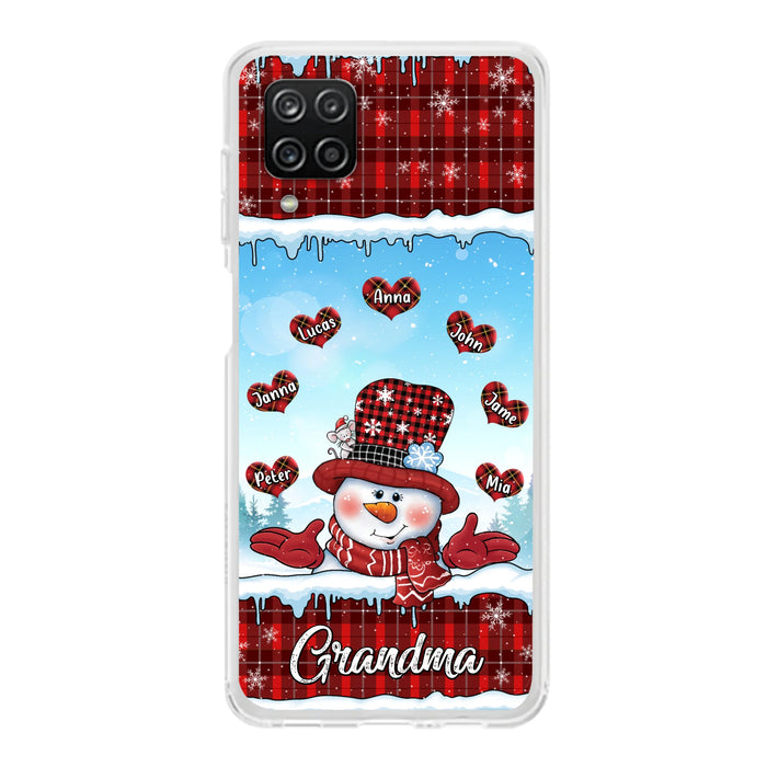Personalized Grandma Children Phone Case - Christmas Gift For Grandma/Mom - Up to 7 Kids - Case For iPhone/Samsung