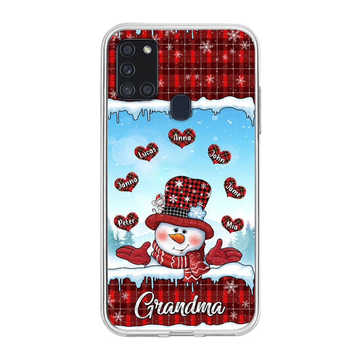 Personalized Grandma Children Phone Case - Christmas Gift For Grandma/Mom - Up to 7 Kids - Case For iPhone/Samsung