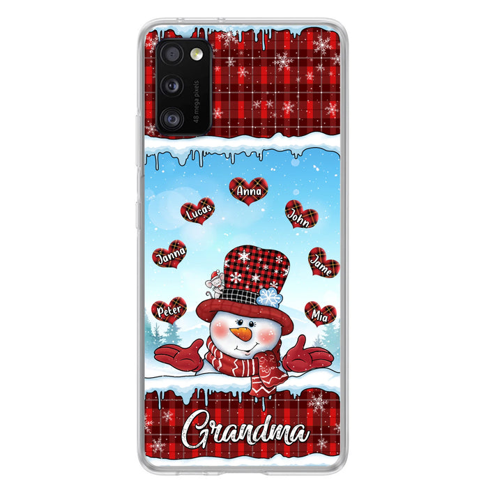 Personalized Grandma Children Phone Case - Christmas Gift For Grandma/Mom - Up to 7 Kids - Case For iPhone/Samsung