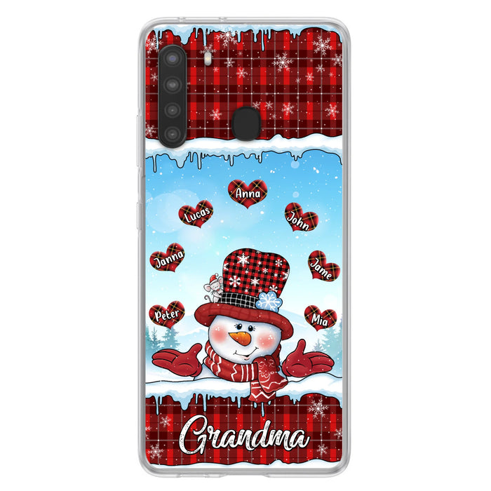Personalized Grandma Children Phone Case - Christmas Gift For Grandma/Mom - Up to 7 Kids - Case For iPhone/Samsung