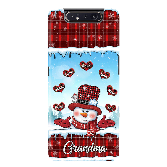 Personalized Grandma Children Phone Case - Christmas Gift For Grandma/Mom - Up to 7 Kids - Case For iPhone/Samsung