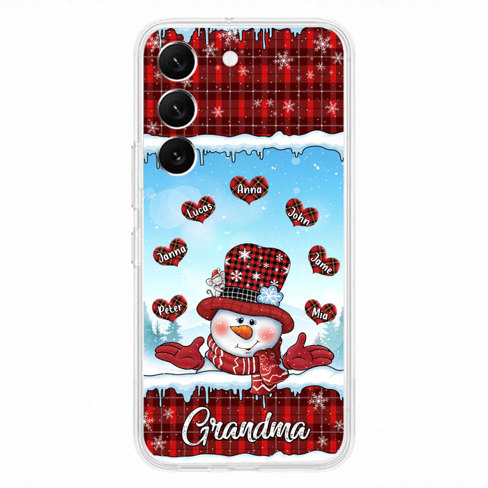 Personalized Grandma Children Phone Case - Christmas Gift For Grandma/Mom - Up to 7 Kids - Case For iPhone/Samsung
