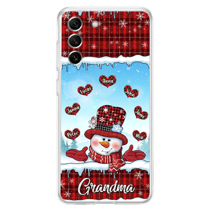 Personalized Grandma Children Phone Case - Christmas Gift For Grandma/Mom - Up to 7 Kids - Case For iPhone/Samsung