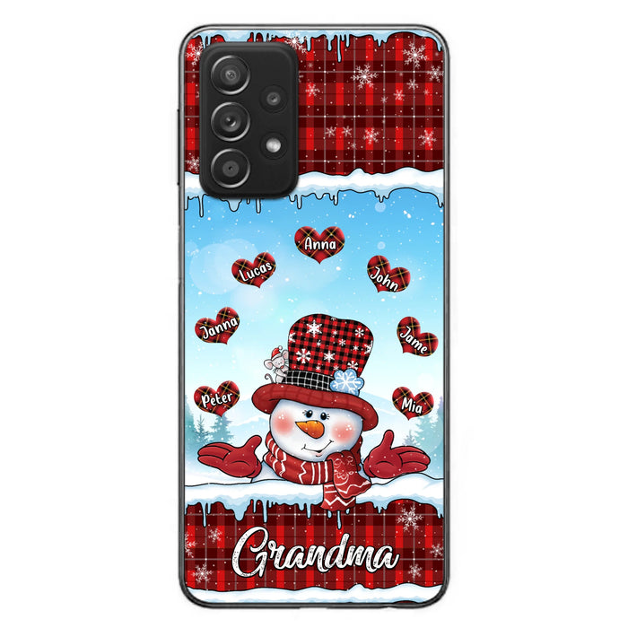 Personalized Grandma Children Phone Case - Christmas Gift For Grandma/Mom - Up to 7 Kids - Case For iPhone/Samsung