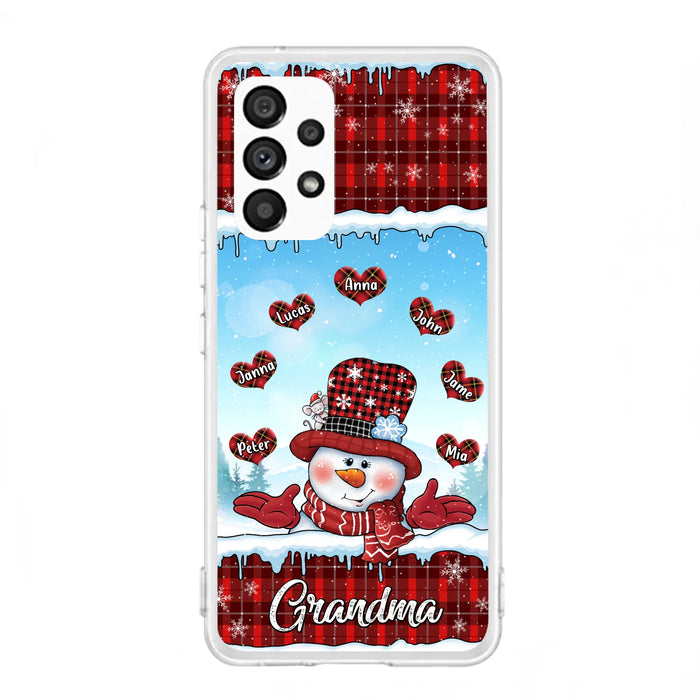 Personalized Grandma Children Phone Case - Christmas Gift For Grandma/Mom - Up to 7 Kids - Case For iPhone/Samsung