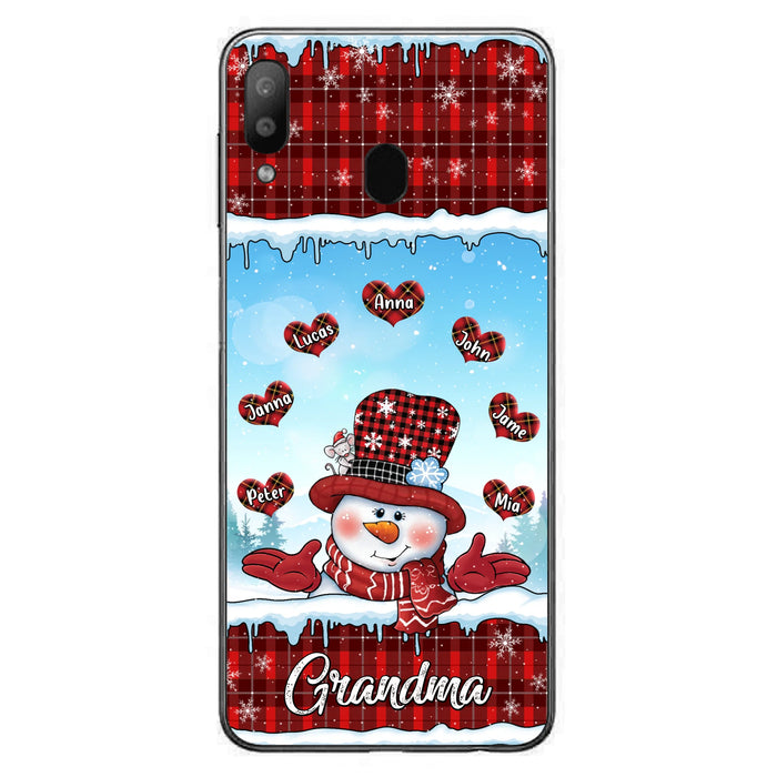 Personalized Grandma Children Phone Case - Christmas Gift For Grandma/Mom - Up to 7 Kids - Case For iPhone/Samsung