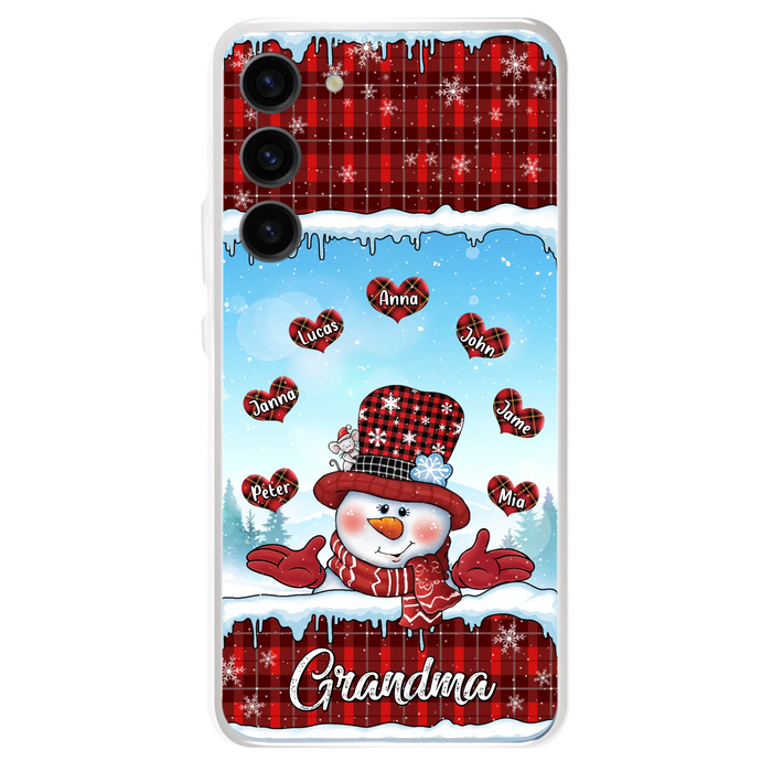 Personalized Grandma Children Phone Case - Christmas Gift For Grandma/Mom - Up to 7 Kids - Case For iPhone/Samsung