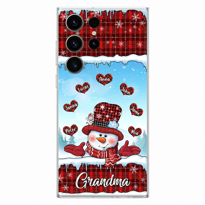 Personalized Grandma Children Phone Case - Christmas Gift For Grandma/Mom - Up to 7 Kids - Case For iPhone/Samsung