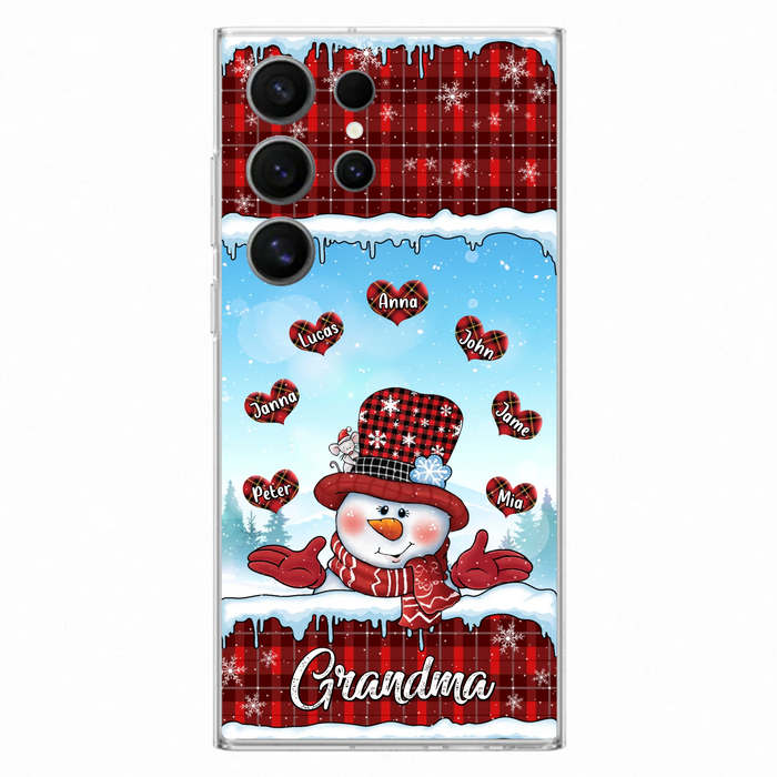 Personalized Grandma Children Phone Case - Christmas Gift For Grandma/Mom - Up to 7 Kids - Case For iPhone/Samsung