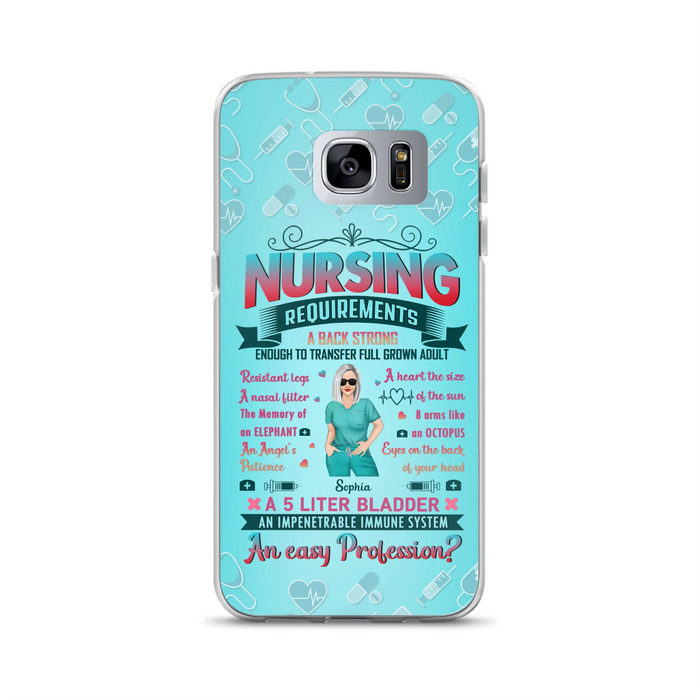 Custom Personalized Nurse Phone Case For iPhone/ Samsung - Nurse/ Birthday Gift Idea - Nursing Requirements