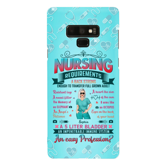 Custom Personalized Nurse Phone Case For iPhone/ Samsung - Nurse/ Birthday Gift Idea - Nursing Requirements