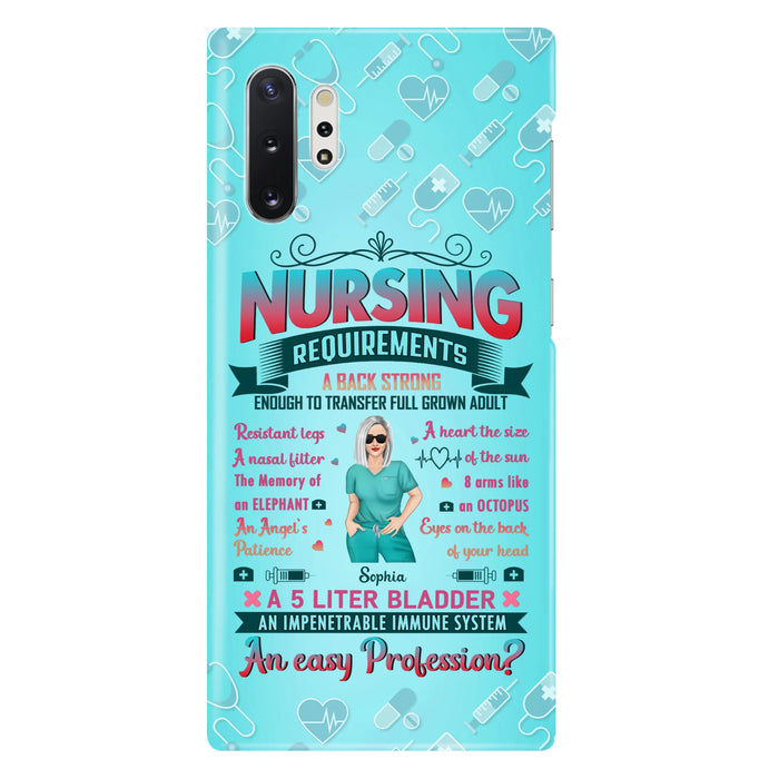 Custom Personalized Nurse Phone Case For iPhone/ Samsung - Nurse/ Birthday Gift Idea - Nursing Requirements