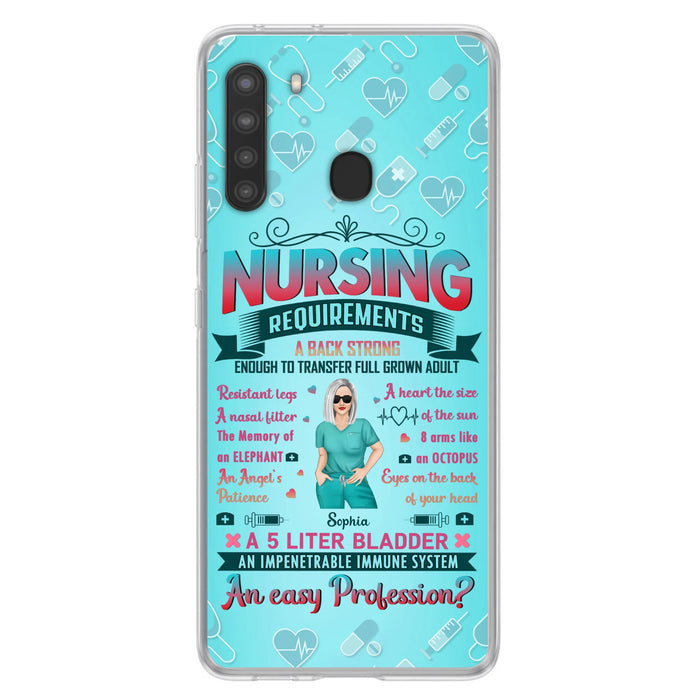 Custom Personalized Nurse Phone Case For iPhone/ Samsung - Nurse/ Birthday Gift Idea - Nursing Requirements