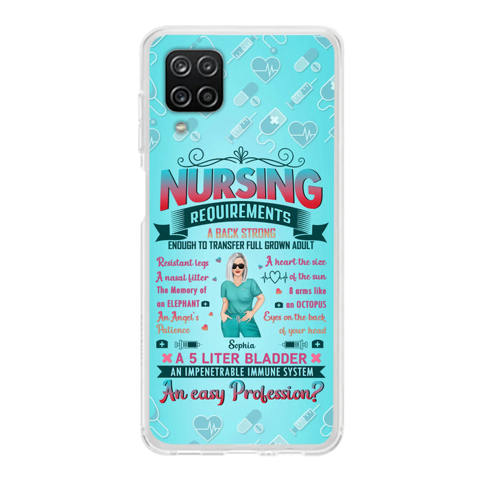 Custom Personalized Nurse Phone Case For iPhone/ Samsung - Nurse/ Birthday Gift Idea - Nursing Requirements