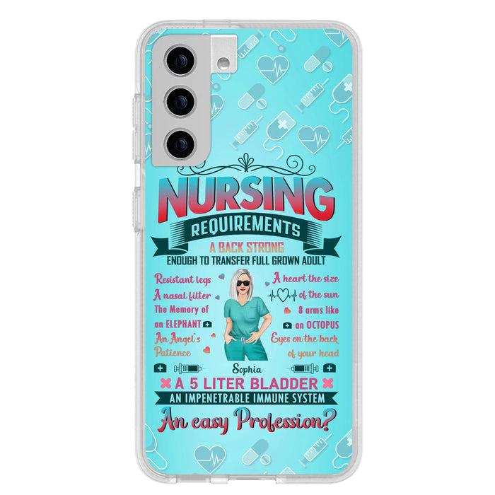Custom Personalized Nurse Phone Case For iPhone/ Samsung - Nurse/ Birthday Gift Idea - Nursing Requirements