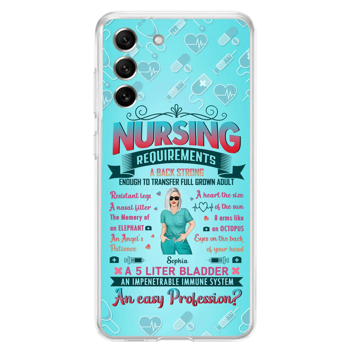 Custom Personalized Nurse Phone Case For iPhone/ Samsung - Nurse/ Birthday Gift Idea - Nursing Requirements